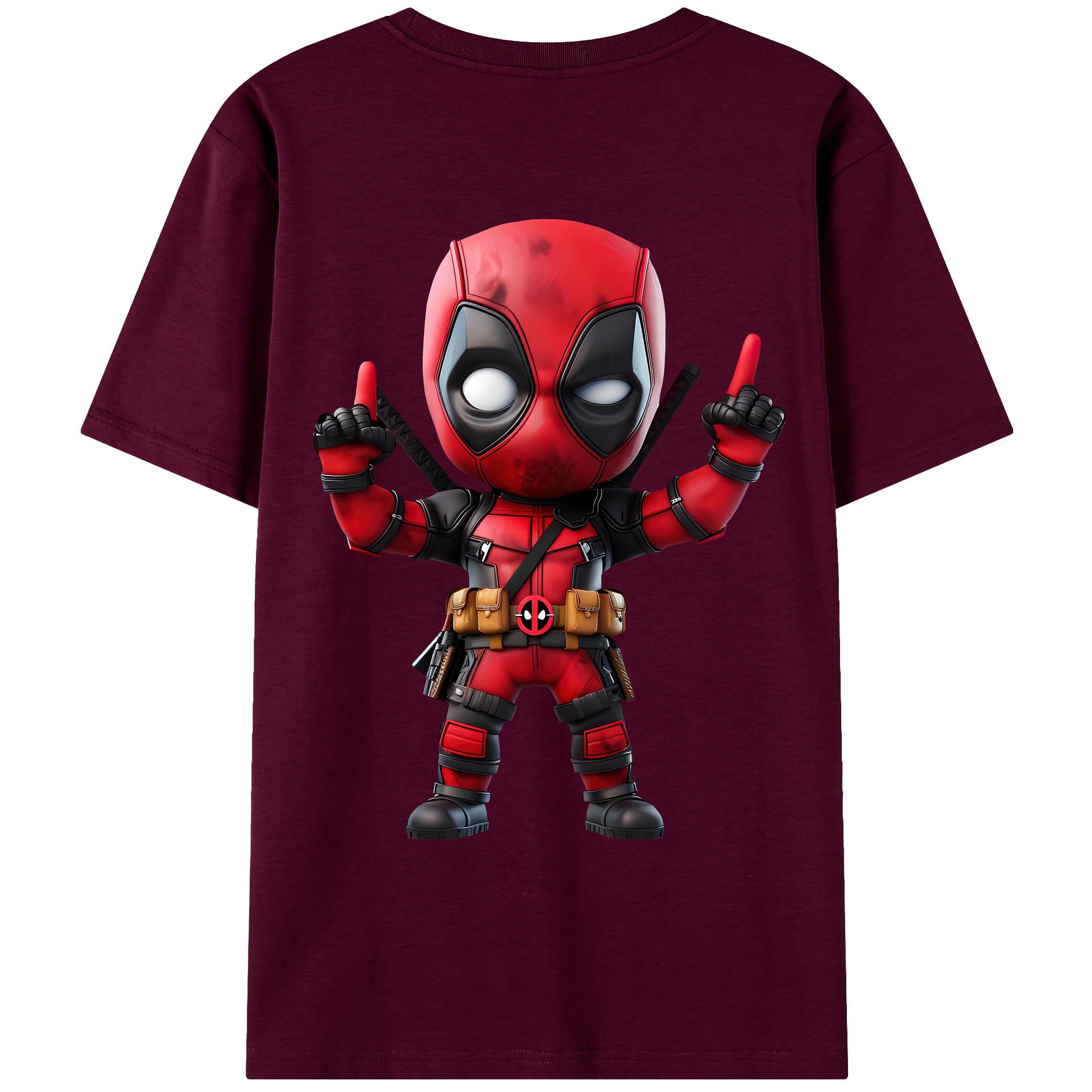 （画像用） Deadpool デッドプール レディース半袖Tシャツ(バックプリント)